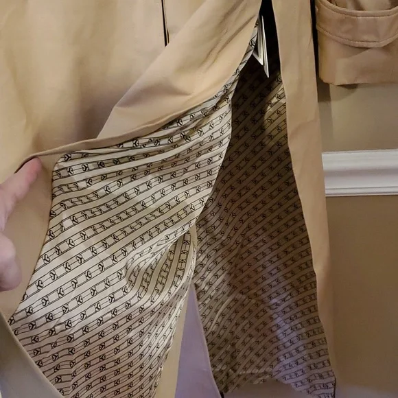 Sandro Paris Trench Coat With Removable Chain Size S NWT'S - Picture 12 of 15